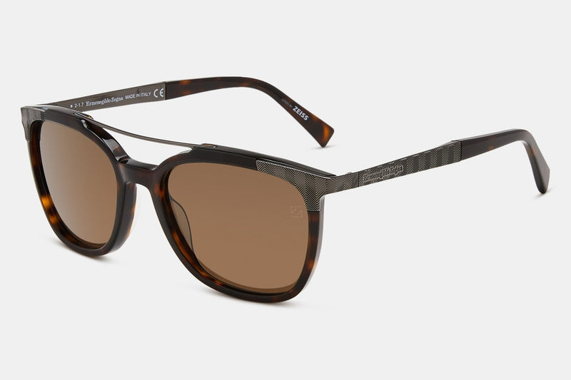Ermenegildo Zegna Ermenegildo Zegna Men's Browline Pilot Sunglasses