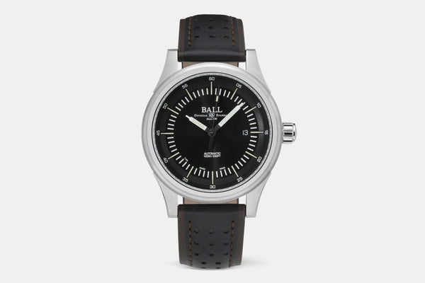 Ball Watch Co SA Drop + Ball Night Train Silver