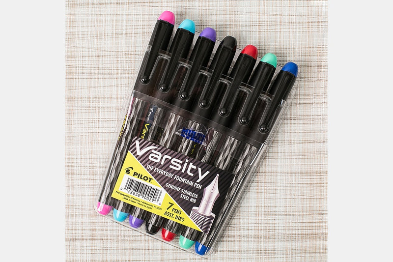 PILOT VARSITY FOUNTAIN PEN (7-PACK)