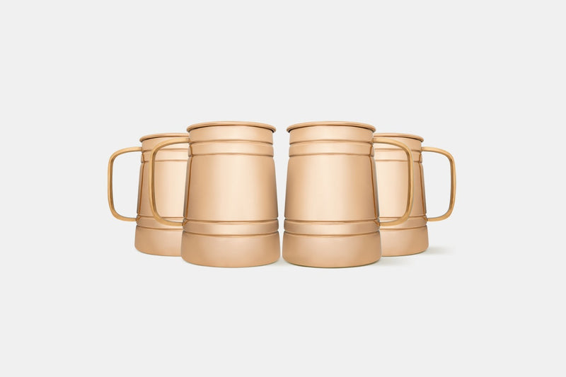 TRUE BRANDS SUMMIT COPPER STEIN SET OF 4