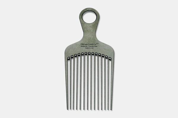 Chicago Comb Co. Model No. 7 Carbon Fiber Comb